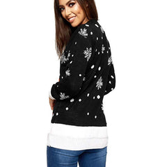 Letter Jacquard Christmas Tree Knitted Pullover Sweater