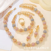 Contrast Large Round Bead Necklace