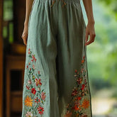 Pants Linen Wild Wide Legs