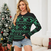 Snowflake Christmas Element Casual Knitted Sweater