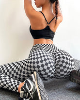 Chessboard Sport Tights Leggings