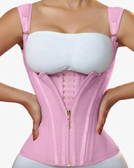 Waist Trainer for Vest Body Shaper Cincher Trimmer Tank Top Sport Girdle with Steel Bones