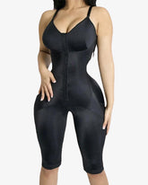 Compression Garments Front Closure Hook-eye Butt Lifter Sheapwear With Flatten Abdomen Mid-Leg