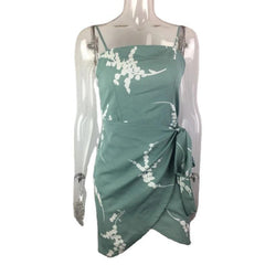 Floral print strap dress