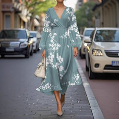 Printed Casual Retro Dress