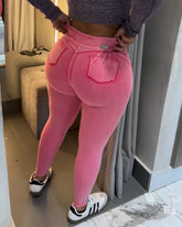 Stretch Hip-Lifting Skinny Jeans