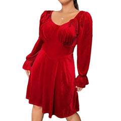 Personalized Velvet Party Dress