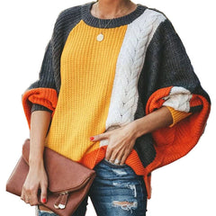 Loose colorblock sweater