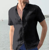 Explosive cross-border special for short-sleeved casual foreign trade men's shirts men shirt