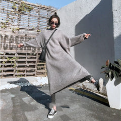 Long sweater dress