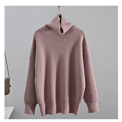 Cashmere Sweater Turtleneck Pullovers Top Solid