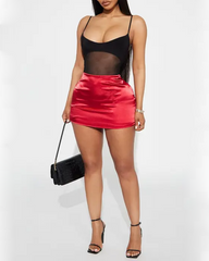 Sheer Mesh Bodysuit - Black