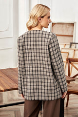 Fall and plaid blazer