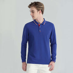 Men's Polo Shirts Casual Lapel Tops And Long Sleeves