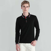 Men's Polo Shirts Casual Lapel Tops And Long Sleeves