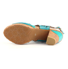 Original Handmade High-Heeled Suede Sandals Women