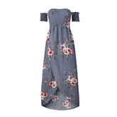 Boho style long dress Off shoulder beach dresses