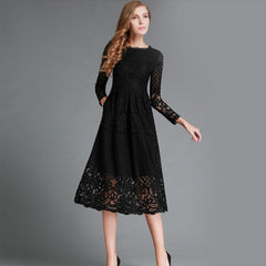 Dress Hollow Lace Dress