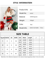 Stitching Casual Christmas Skirt And Winter