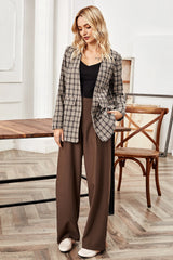 Fall and plaid blazer