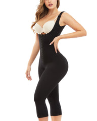 Open Bust Tummy Control Butt Lifter Wide Shoulder Strap Lace Long Bodysuit Shapewear