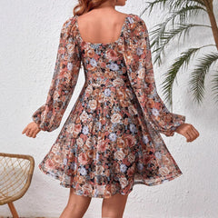 Spring And Long Sleeve Dress Women