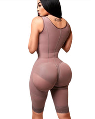 Open Bust Tummy Control Fajas Adjustable Hook and Eye Front Closure Shapewear