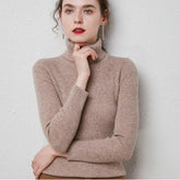 Turtleneck Sweater Slim Padded Inner Style