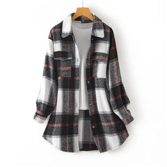 Casual Long Shirt Coat Women