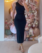Off-Shoulder Bodycon Midi Dress