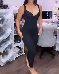 Slimming Open Bust Sleeveless Jumpsuit Bodyshaper