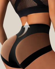 Mesh-Paneled Butt-Lifting Panties