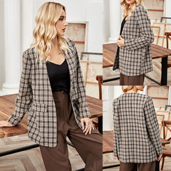 Fall and plaid blazer