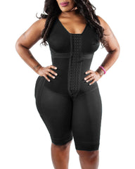 Tummy Control Fajas Adjustable Hook And Eye Front Closure Shapewear Post Liposuction