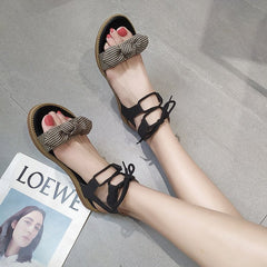Cute bow tie sandals