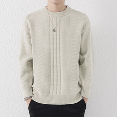 Men's Round Neck Knitted Sweater