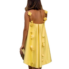 Spring Camisole Satin Dress From Europe And The US