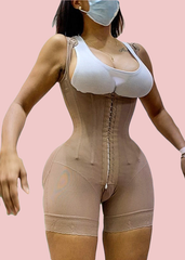 Shapewear HOOK AND EYE CLOSURE Tummy Control Adjustable Crotch Open Bust Bodysuit