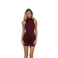 Womens SpringSolid-Colored Dress