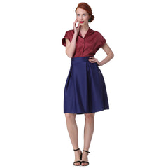 Satin small suit blouse