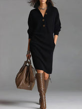 And Lazy Style Overknee Sweater Dress