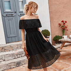Off shoulder dress cut out dress