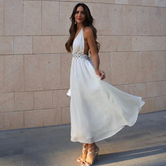 Hollie Goddess Grecian Halter Dress - Size S - SALE