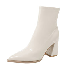 And White Skinny Boots Boots