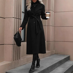 Minimalist Basic Belt King-size Coat