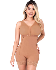 Bodysuit Bodyshaper Side Zipper Adjustable Breast Support Tummy Control Shaperwear