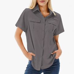 Multi-pocket Breathable UV-protective Lightweight Outdoor Shirt