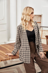 Fall and plaid blazer