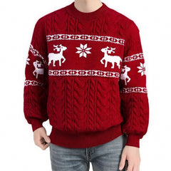 Round Neck Sweater Coat Men's Knitwear