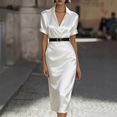Slim-fit Waist-cinching Dress